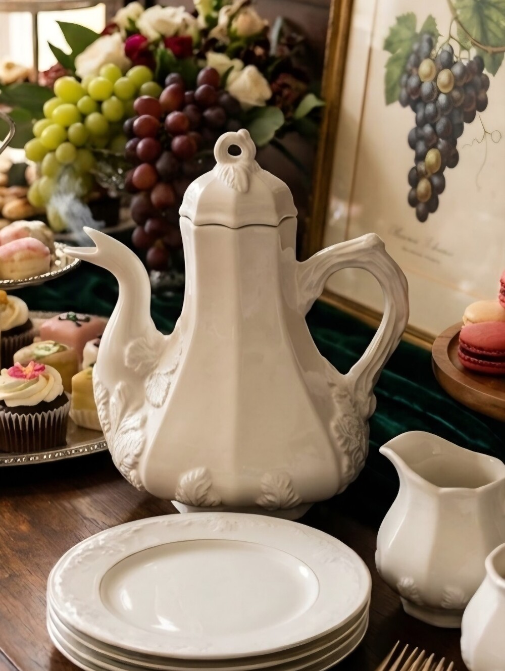 VINTAGE RED CLIFF COFFEE POT